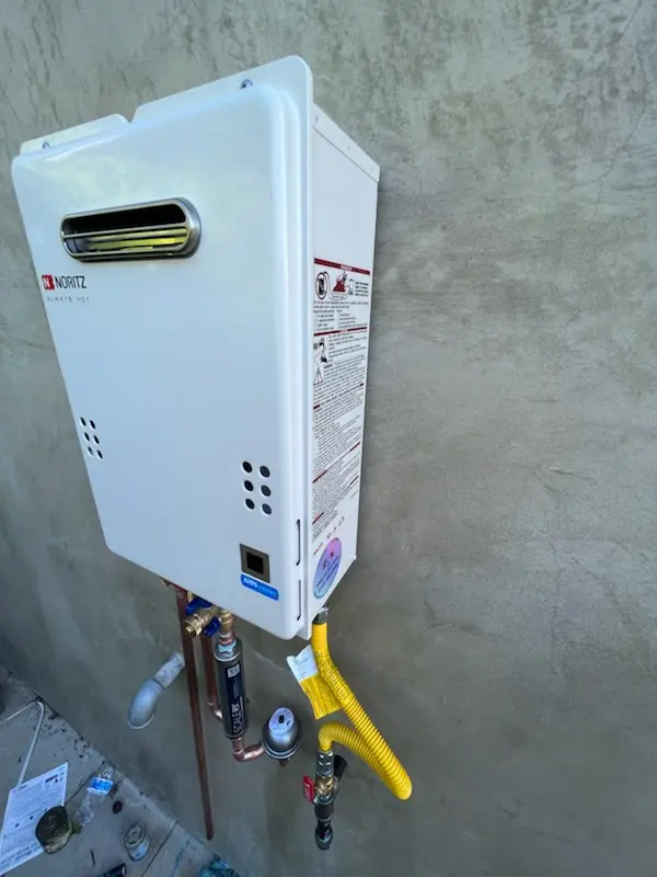 Tankless water heater installation for Big Woods Acres homes